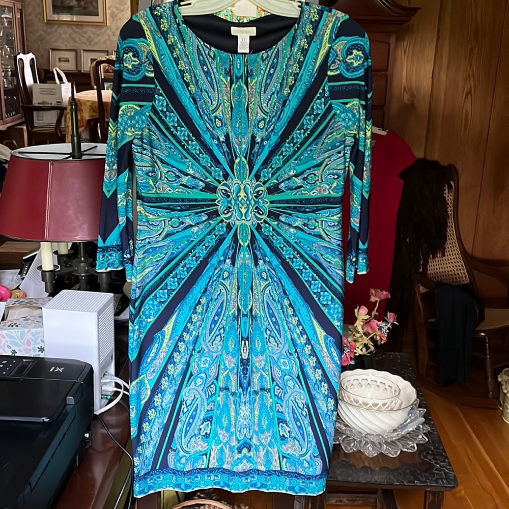 Chicos sunburst pattern dress